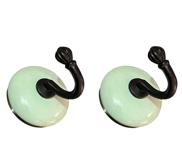 Maison_Belle_Ceramic_Metal_Wall_Hook/Wall_Mounted_Single_Hook_Hanger_-_Black_Hook_(Size_3.5_Inch)_-_Pack_of_2_(SEA_Green)