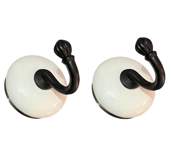 Maison_Belle_Ceramic_Metal_Wall_Hook/Wall_Mounted_Single_Hook_Hanger_-_Black_Hook_(Size_3.5_Inch)_-_Pack_of_2_(White)