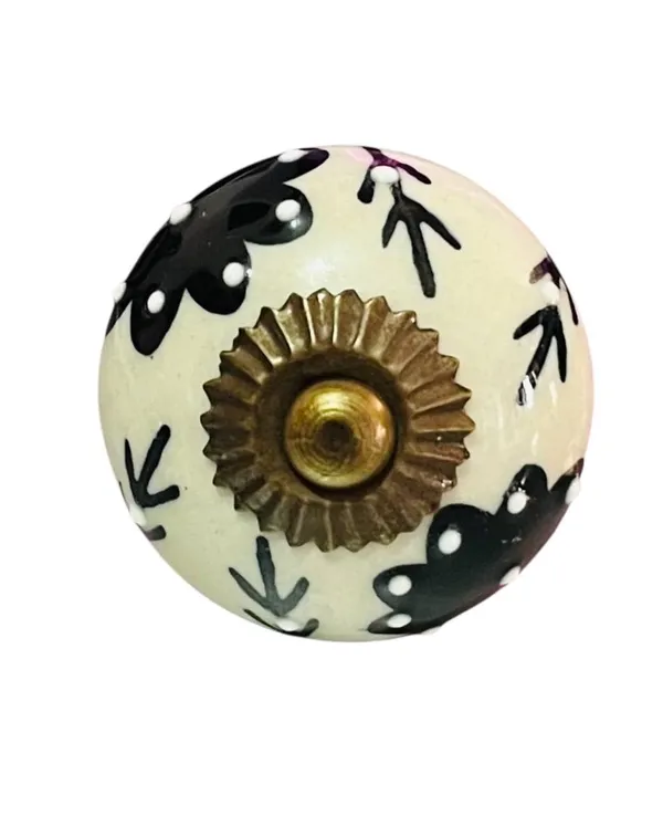 Maison_Belle_Ceramic_Door_Knobs_-_Gold_Antique_Finish_(Size_1.75_INCH,_Pack_of_6)_(Black_Hand_Painting)