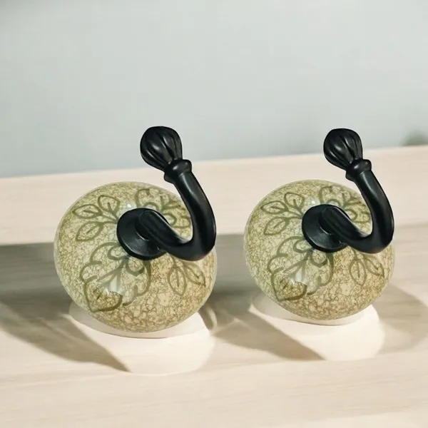 Maison_Belle_Ceramic_Metal_Wall_Hook/Wall_Mounted_Single_Hook_Hand_Painting_-_Black_Hook_(Size_3.5_Inch,_Marble_Shade)_-_Pack_of_2_(5.)
