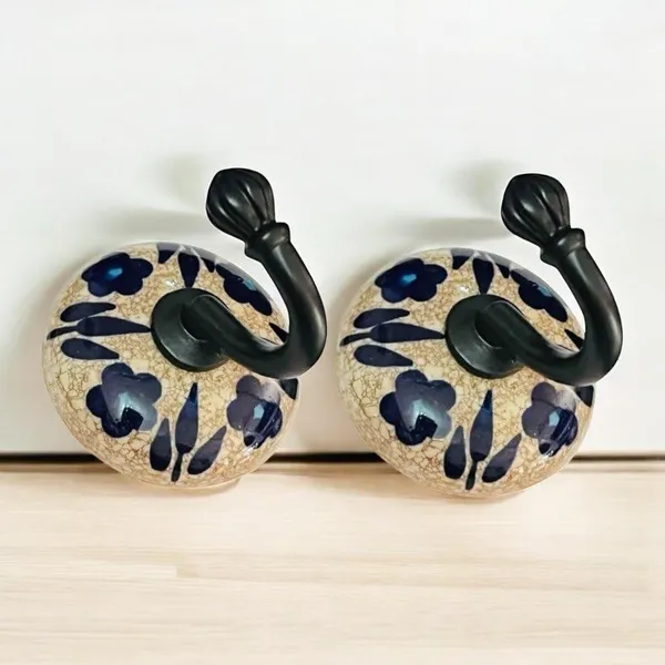 Maison_Belle_Ceramic_Metal_Wall_Hook/Wall_Mounted_Single_Hook_Hand_Painting_-_Black_Hook_(Size_3.5_Inch,_Marble_Shade)_-_Pack_of_2_(4.)