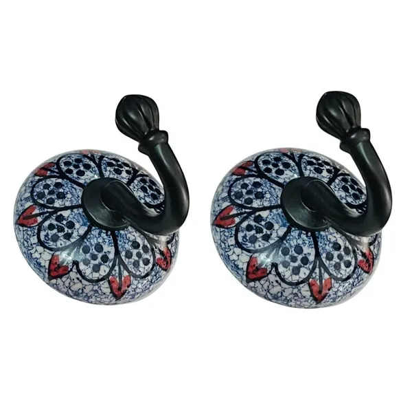 Maison_Belle_Ceramic_Metal_Wall_Hook/Wall_Mounted_Single_Hook_Hand_Painting_-_Black_Hook_(Size_3.5_Inch,_Marble_Shade)_-_Pack_of_2_(3.)