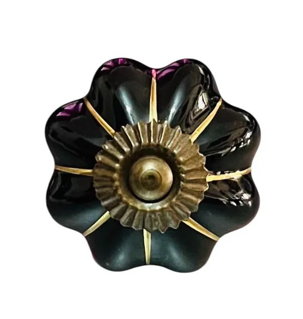 Maison_Belle_Ceramic_Door_Knobs_-_Gold_Antique_Finish_(Size_1.6_INCH_-_Black_Gold_Strips,_Pack_of_6)_(Black)