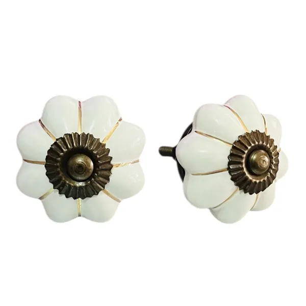Maison_Belle_Ceramic_Door_Knobs_-_Gold_Antique_Finish_(Size_1.6_INCH_-_White_Gold_Strips,_Pack_of_6)_(White)