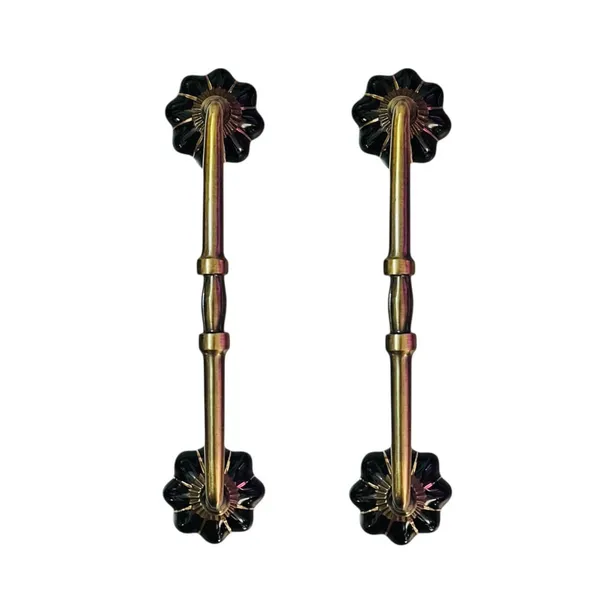 Maison_Belle_Ceramic_Door_Handle_Gold_Antique_Finish_-_(Size_8_Inch,_Black_Gold_Strips)_-_Hole_to_Hole_6_INCH_(Pack_of_1_Handle)_(6_INCH)