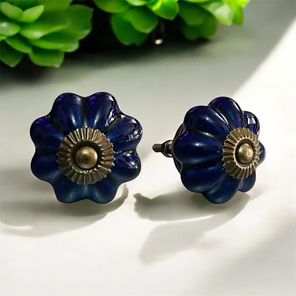 Maison_Belle_Ceramic_Door_Knobs_-_Gold_Antique_Finish_(Size_1.75_INCH,_Pack_of_6)_(Pink_Melon)_(18._Blue)