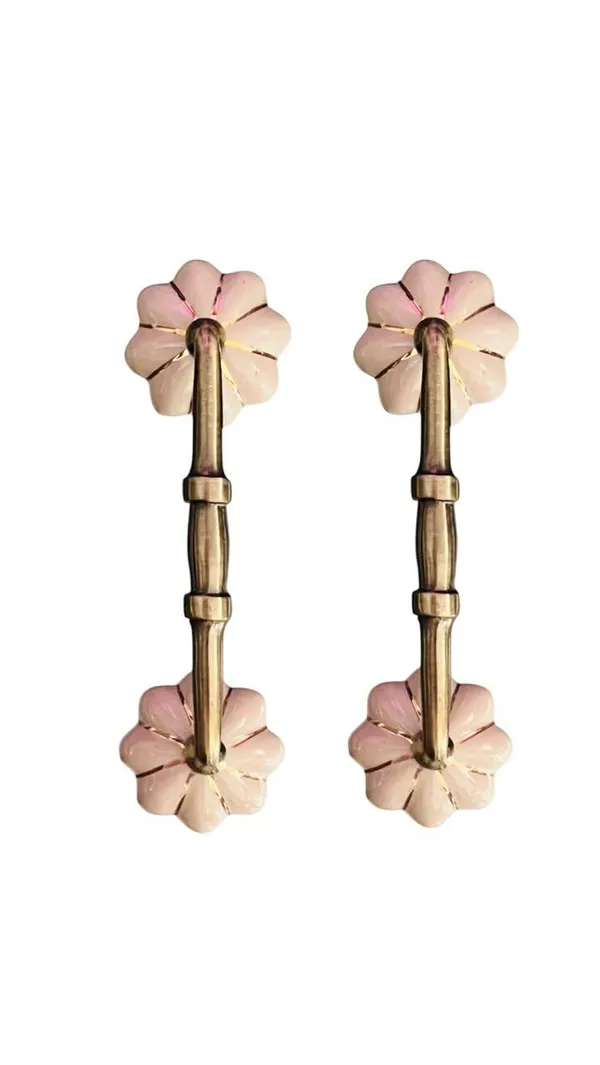 Maison_Belle_Ceramic_Door_Handle_Gold_Antique_Finish_-_(Size_6_Inch,_IOVERY_Gold_Strips)_-_Hole_to_Hole_4_INCH_(Pack_of_1_Handle)_(4_INCH)