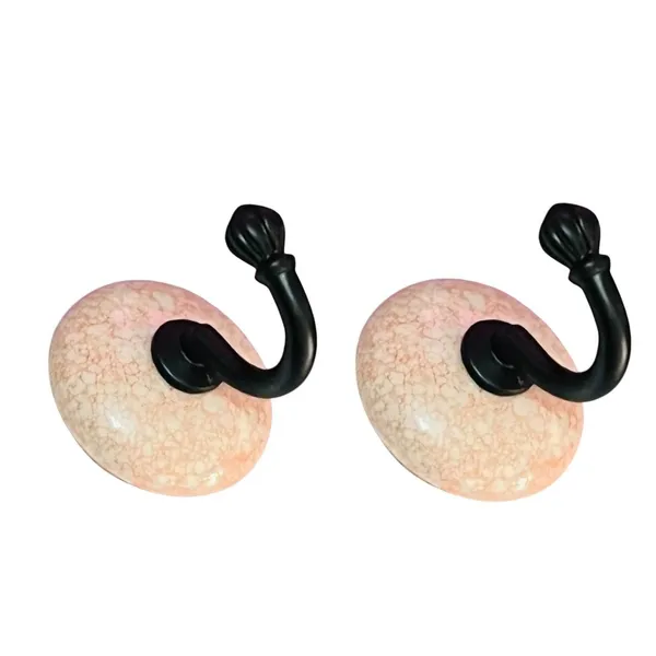 Maison_Belle_Ceramic_Metal_Wall_Hook/Wall_Mounted_Single_Hook_Hand_Painting_-_Black_Hook_(Size_3.5_Inch,_Marble_Shades)_-_Pack_of_2_(2.)