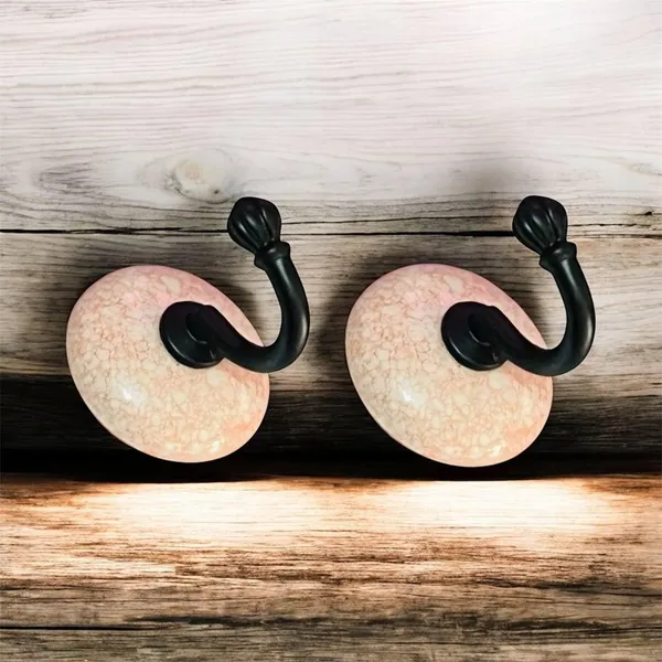 Maison_Belle_Ceramic_Metal_Wall_Hook/Wall_Mounted_Single_Hook_Hand_Painting_-_Black_Hook_(Size_3.5_Inch,_Marble_Shades)_-_Pack_of_2_(2.)