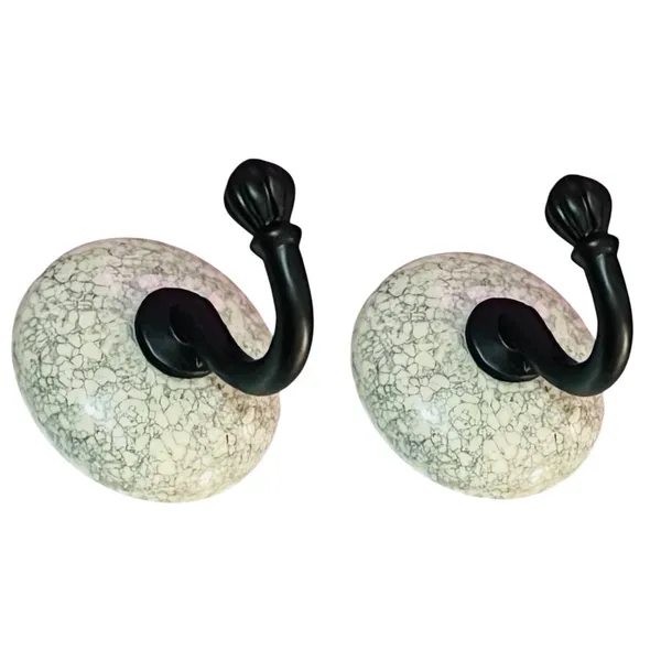 Maison_Belle_Ceramic_Metal_Wall_Hook/Wall_Mounted_Single_Hook_Hand_Painting_-_Black_Hook_(Size_3.5_Inch,_Marble_Shades)_-_Pack_of_2_(3.)