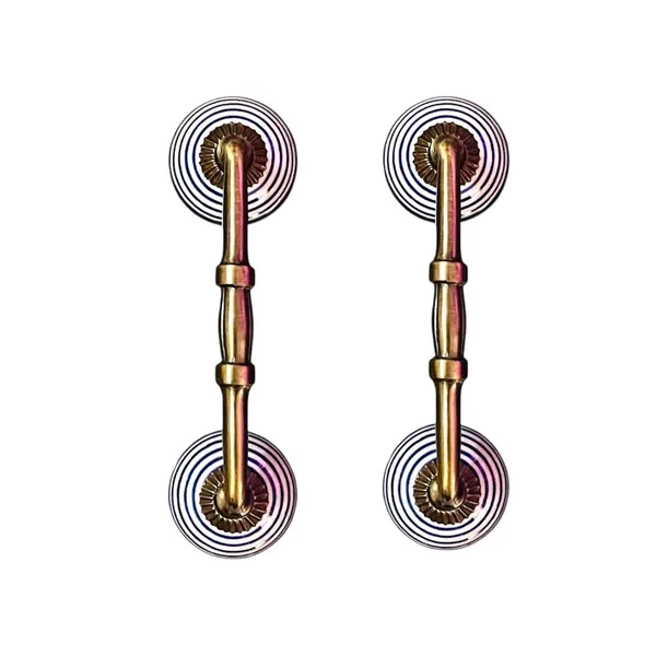 Maison_Belle_Ceramic_Door_Handle_Gold_Antique_Finish_-_(Size_6_Inch,_Hand_Painting)_-_Hole_to_Hole_4_INCH_(Pack_of_1_Handle)_(4_INCH)