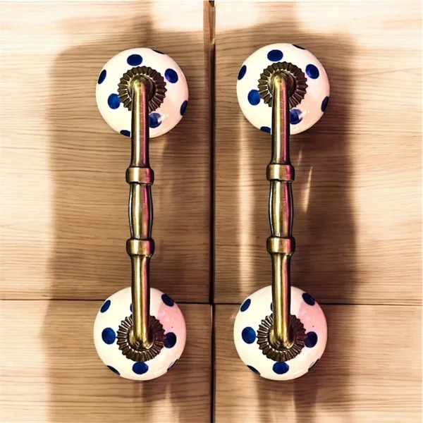 Maison_Belle_Ceramic_Door_Handle_Gold_Antique_Finish_-_(Size_6_Inch,_Hand_Painting)_-_Hole_to_Hole_4_INCH_(Pack_of_1_Handle)_(4_INCH)