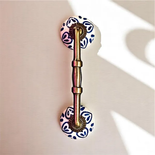 Maison_Belle_Ceramic_Door_Handle_Gold_Antique_Finish_-_(Size_6_Inch,_Hand_Painting)_-_Hole_to_Hole_4_INCH_(Pack_of_1_Handle)_(4_INCH)