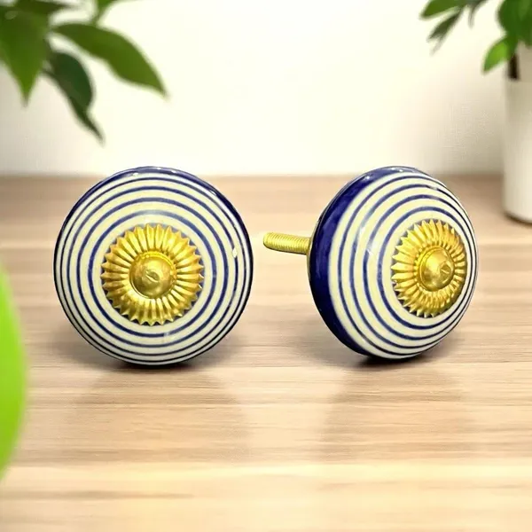 Maison_Belle_Ceramic_Door_Knobs_-_Brass_Metal_Fittings_(Size_1.75_INCH,_Pack_of_6)_Blue_Lines