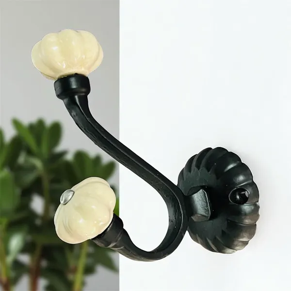 Maison_Belle_Ceramic_Metal_Wall_Mounted_Hook_-_Black_Finish_(Size_5_Inch)_Pack_of_2