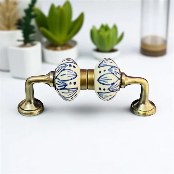 Maison_Belle_Ceramic_Door_Handle_Gold_Antique_Finish_-_(Size_5_Inch,_Hand_Painted)_-_Pack_of_1_(3._Hand_Painting)