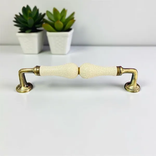 Maison_Belle_Ceramic_Door_Handle_Gold_Antique_Finish_-_(Size_10_Inch)_-_Hole_to_Hole_9_INCH_(Pack_of_1_Handle)_(Cream_Crackle)