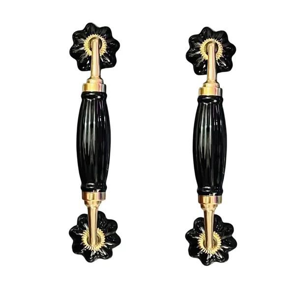 Maison_Belle_Ceramic_Door_Handle_Brass_Finish_(Size_-_8.5_INCH)_-_Hole_to_Hole_6.5_INCH_-_Pack_of_1_Handle_(Brass)_(Black)