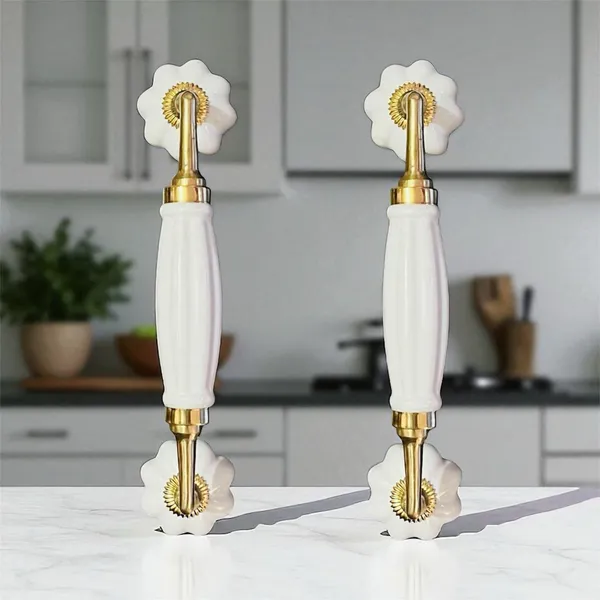 Maison_Belle_Ceramic_Door_Handle_Brass_Finish_(Size_-_8.5_INCH)_-_Hole_to_Hole_6.5_INCH_-_Pack_of_1_Handle_(Brass)_(Melon_White)