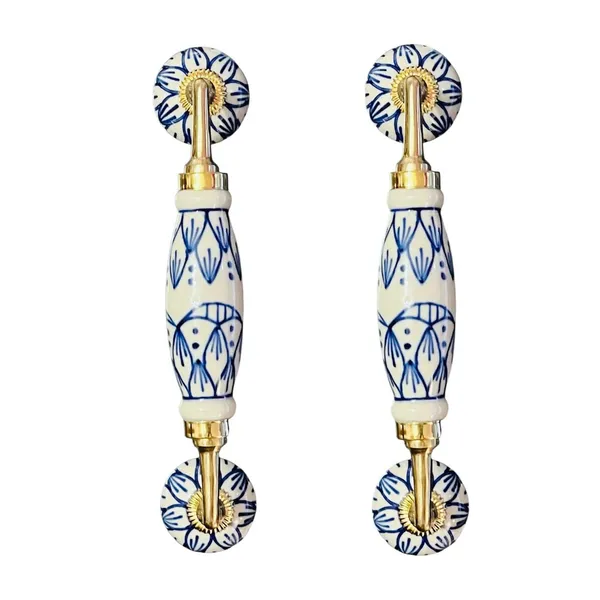 Maison_Belle_Ceramic_Door_Handle_Brass_Finish_(Size_-_8.5_INCH)_-_Hole_to_Hole_6.5_INCH_-_Pack_of_1_Handle_(Brass)_(Blue_Hand_Painting)