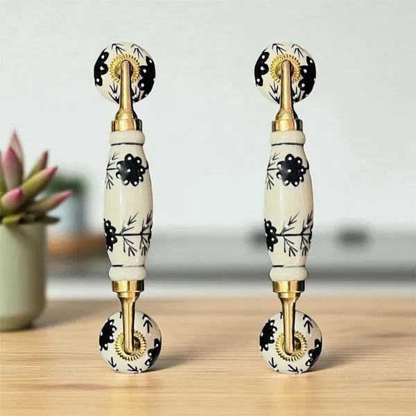 Maison_Belle_Ceramic_Door_Handle_Brass_Finish_(Size_-_8.5_INCH)_-_Hole_to_Hole_6.5_INCH_-_Pack_of_1_Handle_(Brass)_(Black_Hand_Painting_3)