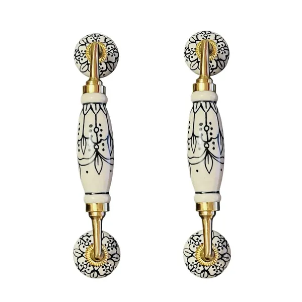 Maison_Belle_Ceramic_Door_Handle_Brass_Finish_(Size_-_8.5_INCH)_-_Hole_to_Hole_6.5_INCH_-_Pack_of_1_Handle_(Brass)_(Black_Hand_Painting_4)