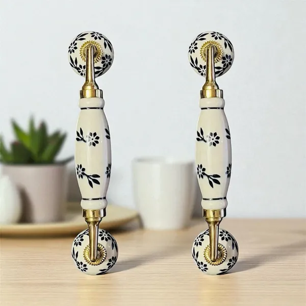 Maison_Belle_Ceramic_Door_Handle_Brass_Finish_(Size_-_8.5_INCH)_-_Hole_to_Hole_6.5_INCH_-_Pack_of_1_Handle_(Brass)_(Black_Hand_Painting_6)