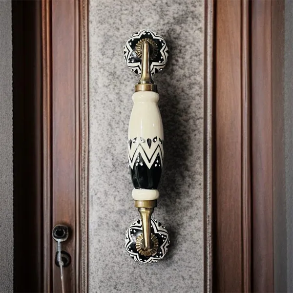 Maison_Belle_Ceramic_Door_Handle_Gold_Antique_Finish_(Size_-_8.5_INCH)_-_Hole_to_Hole_6.5_INCH_-_Pack_of_1_Handle_(19._Size_8.5_INCH_Hand_Painted)