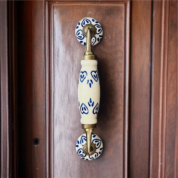 Maison_Belle_Ceramic_Door_Handle_Gold_Antique_Finish_(Size_-_8.5_INCH)_-_Hole_to_Hole_6.5_INCH_-_Pack_of_1_Handle_(21._Size_8.5_INCH_Hand_Painted)