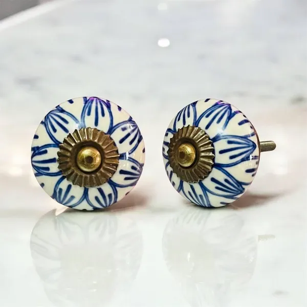 Maison_Belle_Ceramic_Door_Knobs_-_Gold_Antique_Finish_(Size_1.75_INCH,_Pack_of_6)_(Blue_Hand_Painting)