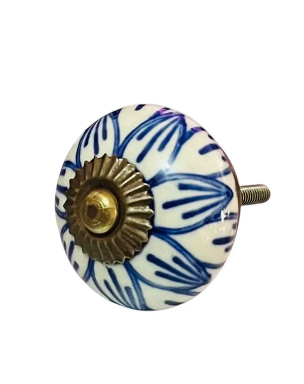 Maison_Belle_Ceramic_Door_Knobs_-_Gold_Antique_Finish_(Size_1.75_INCH,_Pack_of_6)_(Blue_Hand_Painting)