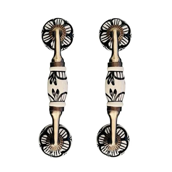Maison_Belle_Ceramic_Door_Handle_Gold_Antique_Finish_(Size_-_7__INCH)_-_Hole_to_Hole_5_INCH_-_Pack_of_1_Handle_(_Hand_Painting_)
