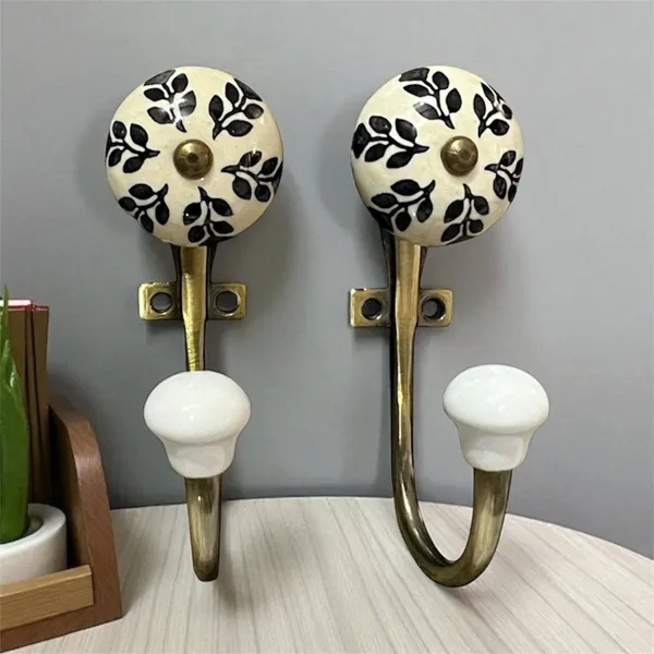 Pack_of_2_Ceramic_Metal_Wall_Mounted_Single_Hook_Hanger_-_Gold_Antique_Finish_(Size_5_Inch)_
