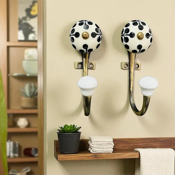 Pack_of_2_Ceramic_Metal_Wall_Mounted_Single_Hook_Hanger_-_Gold_Antique_Finish_(Size_5_Inch)_