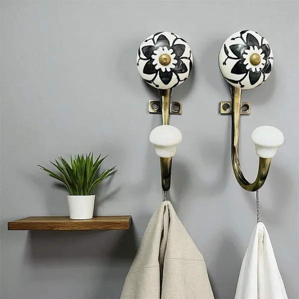 Pack_of_2_Ceramic_Metal_Wall_Mounted_Single_Hook_Hanger_-_Gold_Antique_Finish_(Size_5_Inch)_