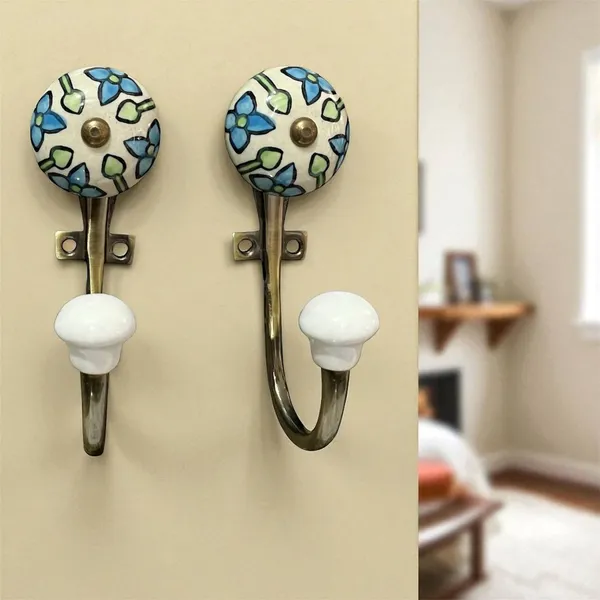 Pack_of_2_Ceramic_Metal_Wall_Mounted_Single_Hook_Hanger_-_Gold_Antique_Finish_(Size_5_Inch)_