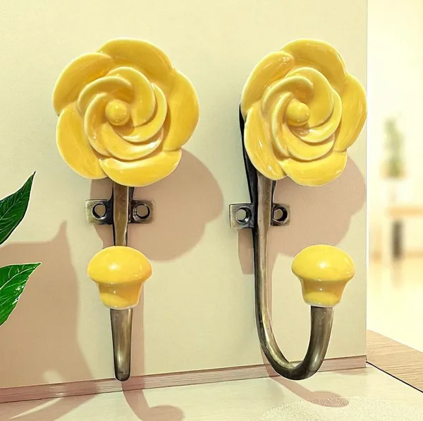 Pack_of_2_Ceramic_Metal_Wall_Mounted_Single_Hook_Hanger_-_Gold_Antique_Finish_(Size_5_Inch)___(Yellow_-_Antique)