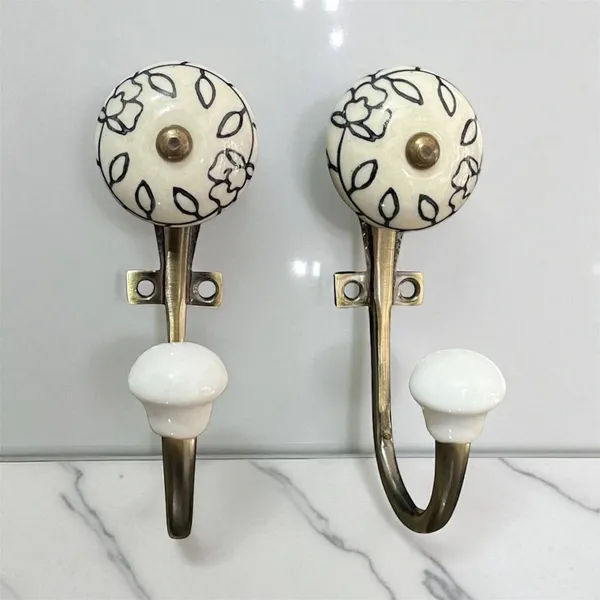 Pack_of_2__Ceramic_Metal_Wall_Mounted_Single_Hook_Hanger_-_Gold_Antique_Finish_(Size_5_Inch)_