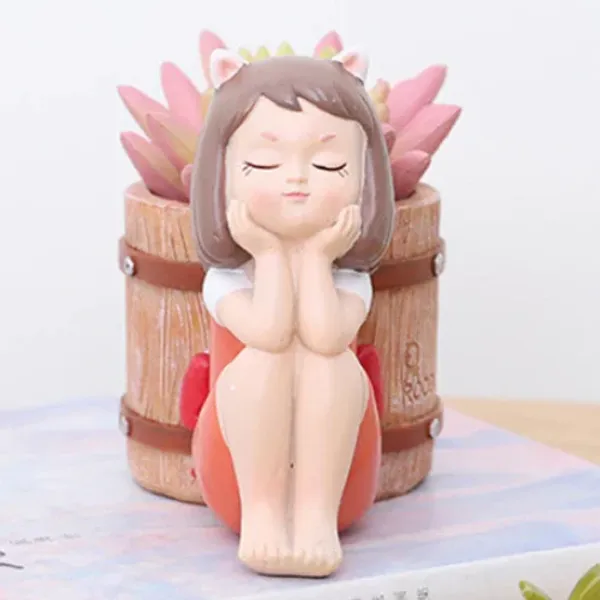 Gloomy_Girl_With_Back_Bucket_Resin_Succulent_Pot_For_Home_&_Decoration