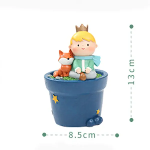 Cute_Prince_Sitting_With_Fox_Resin_Succulent_Pot_For_Home_&_Decoration