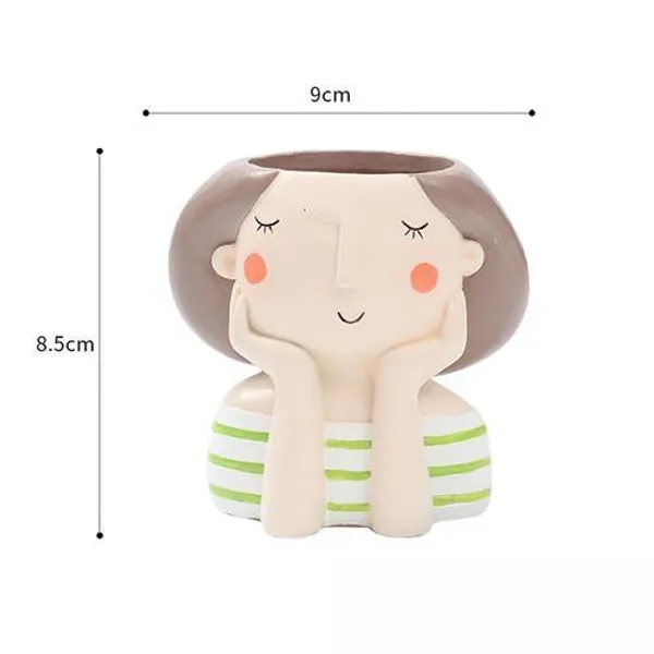 Day_Dreaming_Girl_Resin_Succulent_Pot_For_Home_&_Decoration