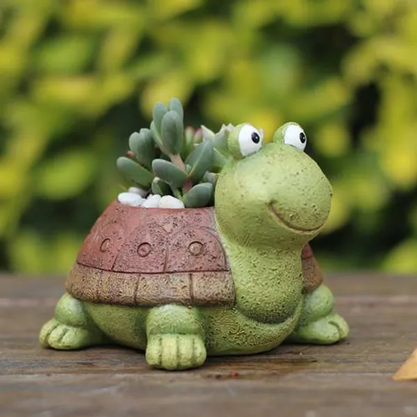 Green_Cute_Tortoise_Resin_Succulent_Pot_For_Home_&_Decoration