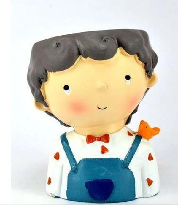 Small_Cute_Boy_Resin_Succulent_Pot_For_Home_&_Decoration_(9.5_*_9_Cm)