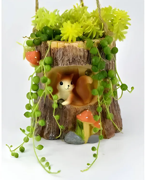 Squirrel_Resin_Hanging_Succulent_Pot_For_Home_&_Decoration