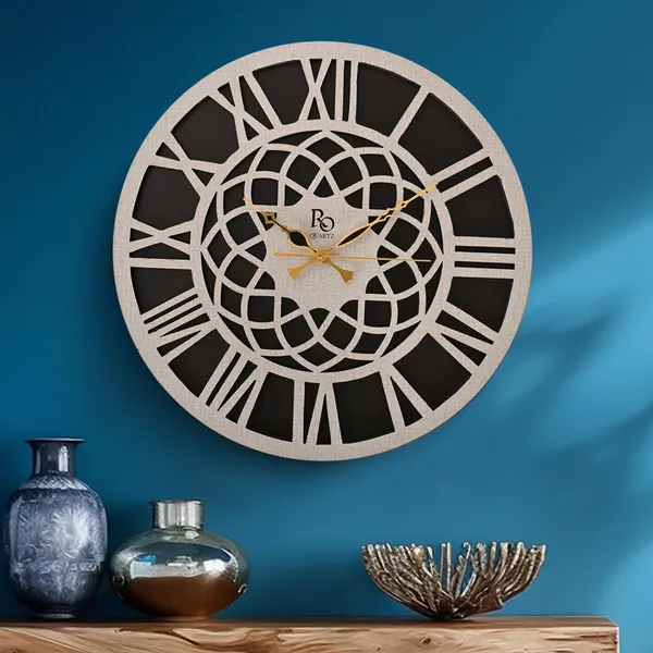 White_Analog_Wood_Wall_Clock_For_Home_Decor_|_Accurate_Time_Keeping_With_Quartz_Mechanism
