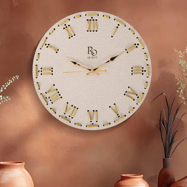White_Analog_Wood_Wall_Clock_For_Home_Decor_|_Accurate_Time_Keeping_With_Quartz_Mechanism