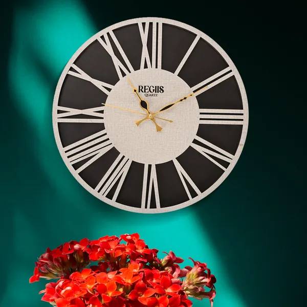 White_Analog_Wood_Wall_Clock_For_Home_Decor_|_Accurate_Time_Keeping_With_Quartz_Mechanism