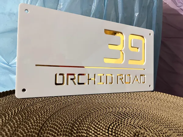15_x_8_inch_-_Customized_Double_Layer_White_&_Golden_Acrylic_Laser_Cut_Name_Plate_for_Home_Entrance,_Flat,_House_Doors,_Stylish,_Outdoor_&_Indoor,_Waterproof_|_Accurate_Time_Keeping_With_Quartz_Mechanism