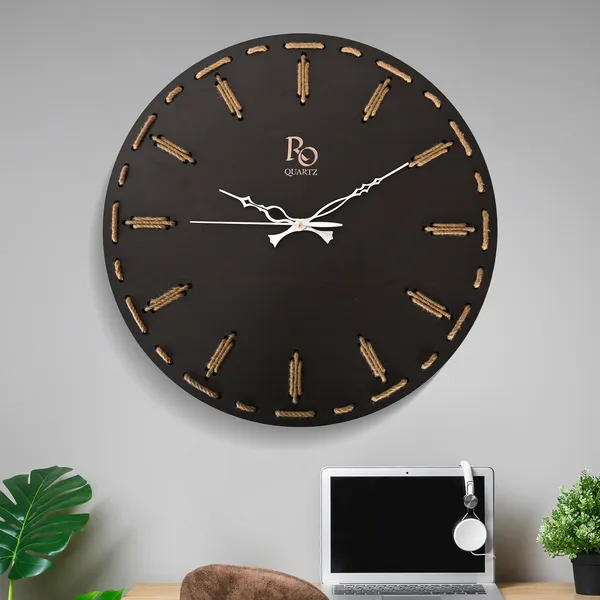 Black_Analog_Wood_Wall_Clock_For_Home_Decor_|_Circular_|_Accurate_Time_Keeping_With_Quartz_Mechanism