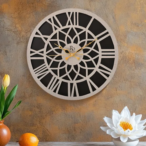 White_Analog_Wood_Wall_Clock_For_Home_Decor_|_Accurate_Time_Keeping_With_Quartz_Mechanism